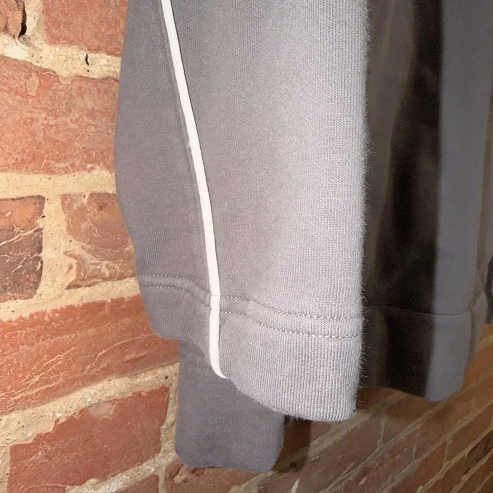 Vintage Old School Jordan Gray and White Pullover Hoodie